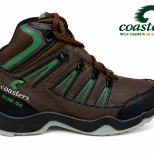 CTR RUB-50 High Ankle Trekking Shoes – Water Resistant, Anti-Skid Hiking & Outdoor Boots | Avocado Green