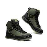 CTR Sherpa 2 Outdoor Trekking Boots | Water-Resistant High Ankle Hiking Shoes | Anti-Slip Grip | Cement
